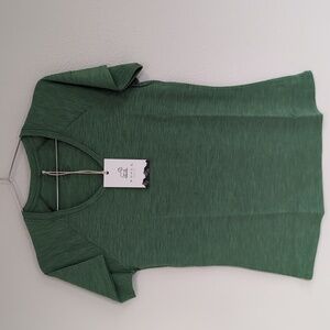 NEW Woolx Merino Green V-Neck Shirt